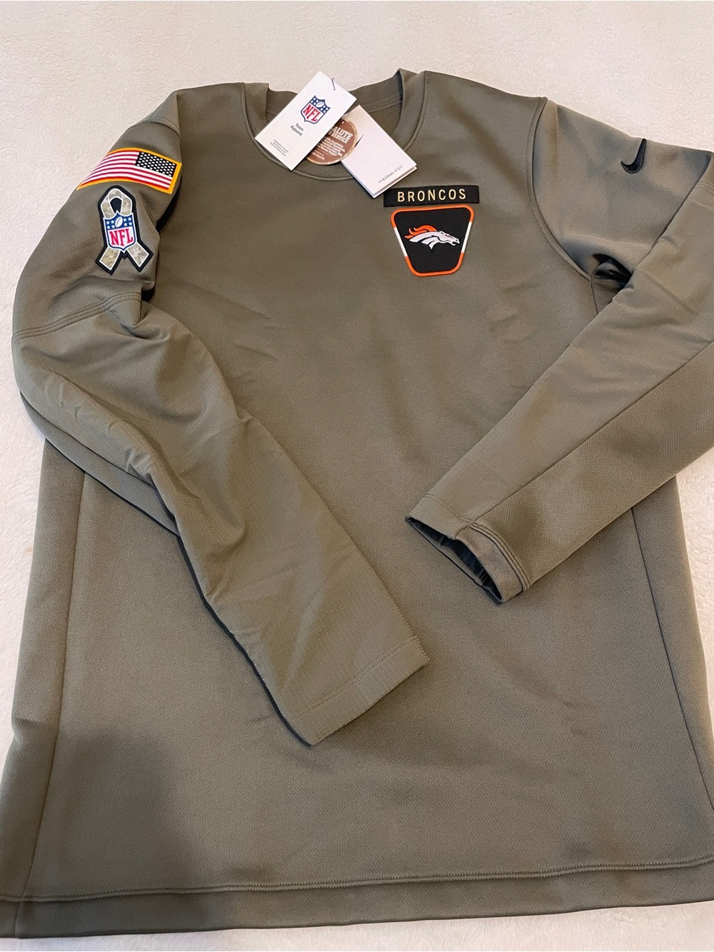 NWT Nike NFL Denver Broncos Salute to Service Sweater Size S, M, L and XXL